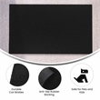 Flash Furniture Harbold Coir Wood Fiber Entryway Doormat in Black