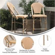 Flash Furniture Lourdes 30.25