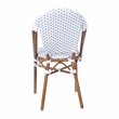 Flash Furniture Lourdes Paris Rattan Chairs in White/Gray (Set of 2)