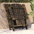 Flash Furniture Charlestown Plastic Folding Adirondack Chair in Mahogany