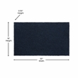Flash Furniture Harbold Coir Wood Fiber Entryway Doormat in Navy