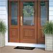Flash Furniture Harbold Coir Wood Fiber Doormat in Black/Natural