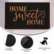 Flash Furniture Harbold Coir Wood Fiber Doormat in Black/Natural