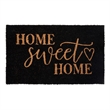 Flash Furniture Harbold Coir Wood Fiber Doormat in Black/Natural