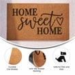 Flash Furniture Harbold Coir Wood Fiber Doormat in Natural/Black