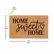 Flash Furniture Harbold Coir Wood Fiber Doormat in Natural/Black