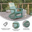 Flash Furniture Sea Foam Poly Resin Adirondack Rocking Chair