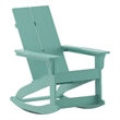 Flash Furniture Sea Foam Poly Resin Adirondack Rocking Chair