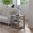 Flash Furniture Wyatt 3-Tier Engineered Wood Side Table in Gray Wash