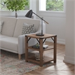 Flash Furniture Wyatt 3-Tier Engineered Wood Side Table in Rustic Oak