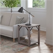 Flash Furniture Wyatt 2-Tier Engineered Wood Side Table in Gray Wash