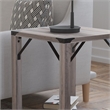 Flash Furniture Wyatt 2-Tier Engineered Wood Side Table in Gray Wash