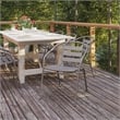 Flash Furniture Lila Aluminum Restaurant Stack Chair in Silver