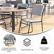 Flash Furniture Hercules Series 500 lb. Capacity High Density Gray Fabric Chair