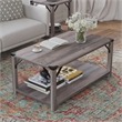Flash Furniture Wyatt 2-Tier Engineered Wood Coffee Table in Gray Wash