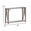 Flash Furniture Wyatt 2-Tier Engineered Wood Console Table in Gray Wash