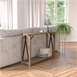 Flash Furniture Wyatt 2-Tier Engineered Wood Console Table in Rustic Oak
