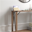 Flash Furniture Wyatt 2-Tier Engineered Wood Console Table in Rustic Oak