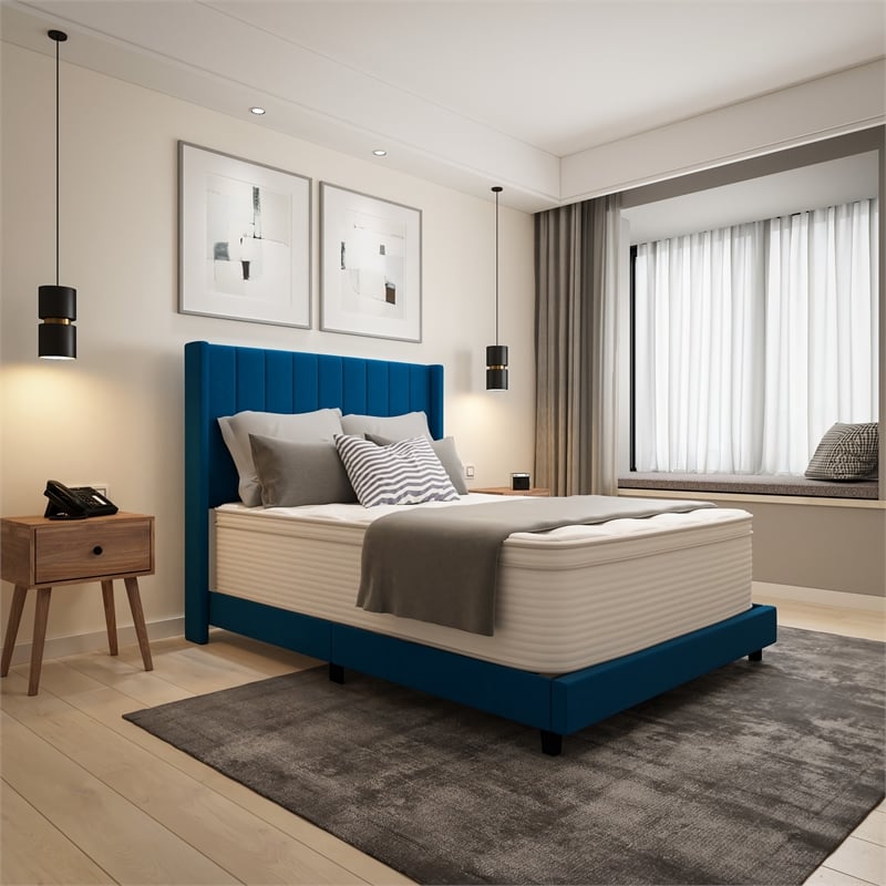 Flash Furniture Vista Commercial Foam & Polyester Fabric Queen Mattress in White