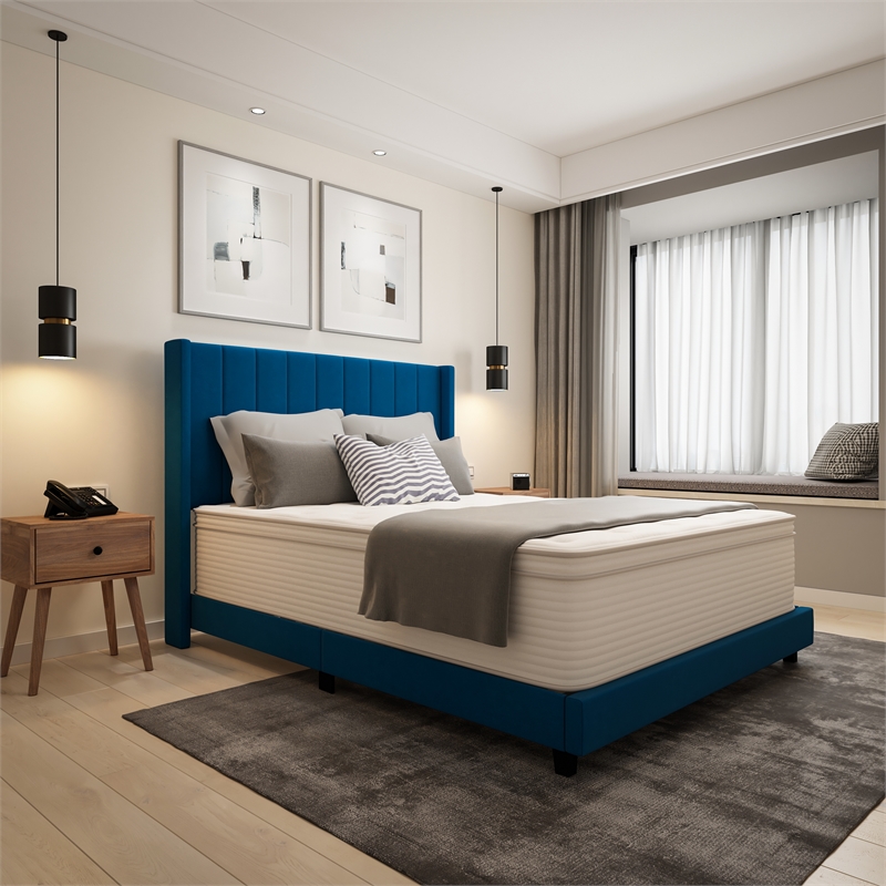 Flash Furniture Vista Commercial Foam & Polyester Fabric King Mattress in White