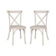 Flash Furniture 2-pack White Resin X-Back Chair