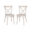 Flash Furniture 2-pack White Resin X-Back Chair