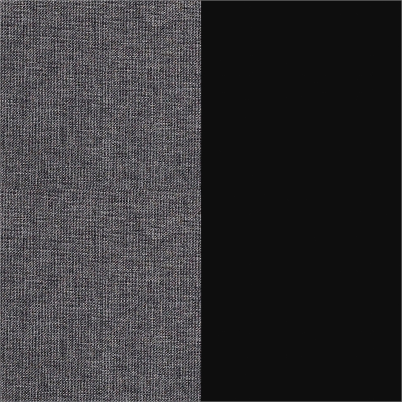 4 Fabric Drawer Nightstand with 2 USB Port/1 Outlet Charging Station in Charc/Bk