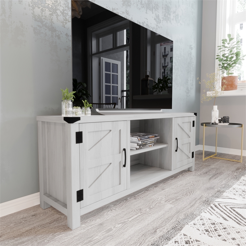 58 Inch Barn Door TV Stand Fits up to 65