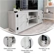 58 Inch Barn Door TV Stand Fits up to 65