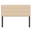 Universal Fit Tufted Upholstered Headboard in Cream Fabric - Queen