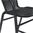 Commercial Indoor-Outdoor Rattan Restaurant Barstool Black/Black-Set of 2