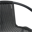 Commercial Indoor-Outdoor Rattan Restaurant Barstool Black/Black-Set of 2