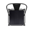 All-Weather Commercial Counter Stool with Removable Back/Poly Seat-Black/Black