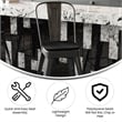 All-Weather Commercial Counter Stool with Removable Back/Poly Seat-Black/Black