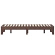 Wood Platform Bed with 14 Wooden Support Slats in Walnut - Queen