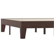 Wood Platform Bed with 14 Wooden Support Slats in Walnut - Queen