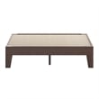 Wood Platform Bed with 14 Wooden Support Slats in Walnut - Twin