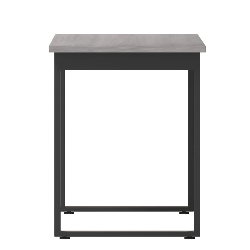 Commercial 60x24 Conference Table with Laminate Top and U-Frame Base - Gray Oak