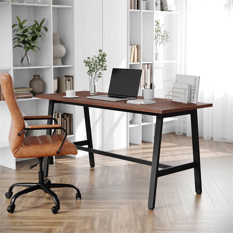 Commercial 60x24 Conference Table with Laminate Top and A-Frame Base - Walnut