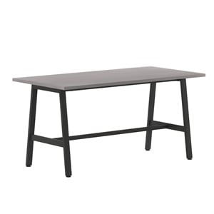Commercial 60x30 Conference Table with Laminate Top and A-Frame Base - Gray Oak