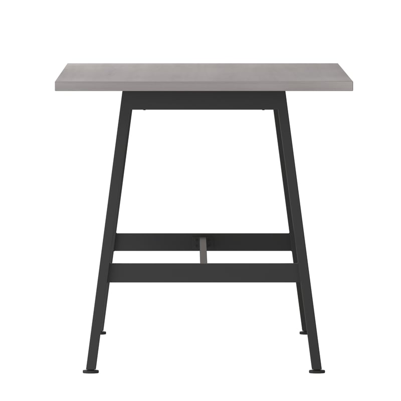 Commercial 60x30 Conference Table with Laminate Top and A-Frame Base - Gray Oak