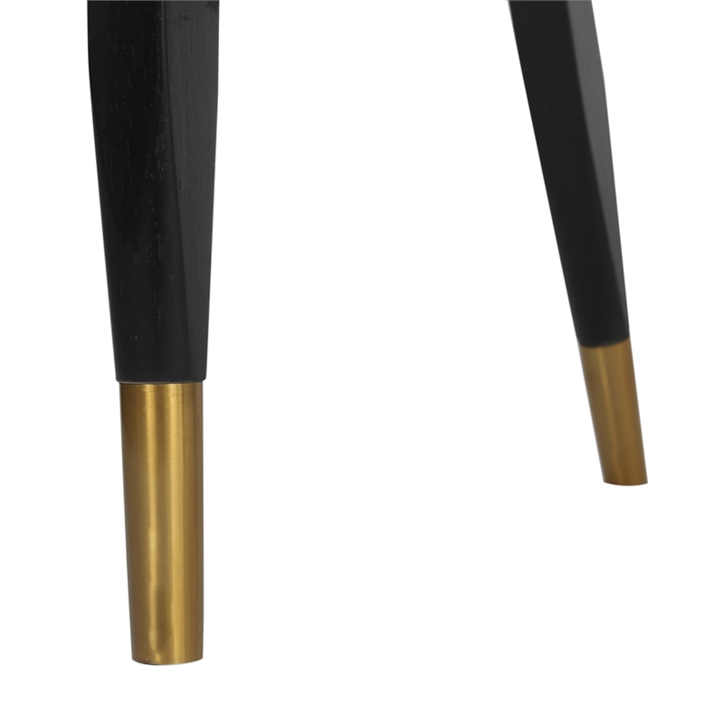 Commercial Grade Cane Rattan Dining Chair with Padded Seat - Natural/Black