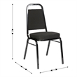 Trapezoidal Back Banquet Stack Chair 2.5