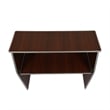 4' Walnut Laminate Foldable Portable Event Bar - Catering/Bartender Bar
