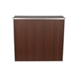 4' Walnut Laminate Foldable Portable Event Bar - Catering/Bartender Bar