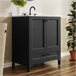 30 Inch Bathroom Vanity with Undermount Sink Cabinet and Drawer in Black