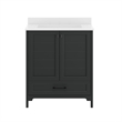 30 Inch Bathroom Vanity with Undermount Sink Cabinet and Drawer in Black