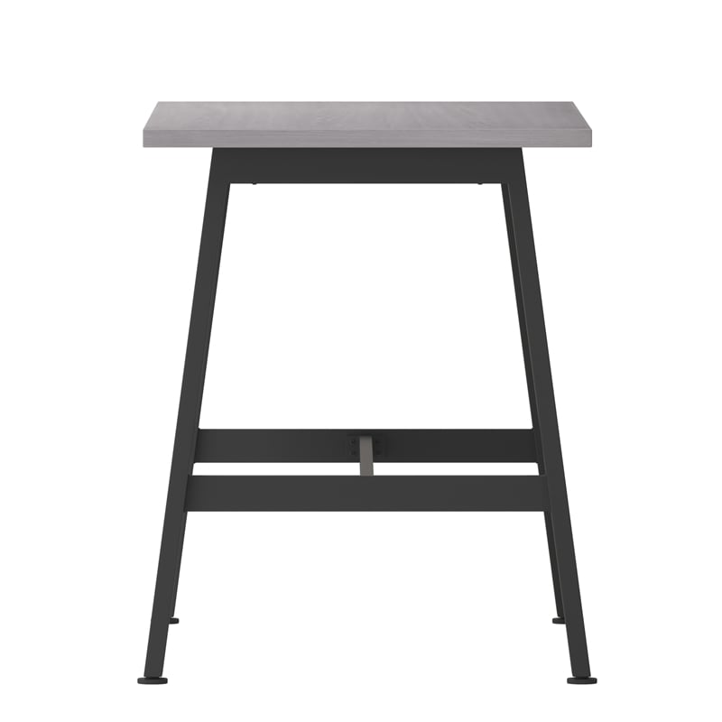 Commercial 48x24 Conference Table with Laminate Top and A-Frame Base - Gray Oak