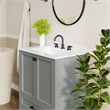 30 Inch Bathroom Vanity with Undermount Sink Cabinet and Drawer in Gray