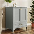 30 Inch Bathroom Vanity with Undermount Sink Cabinet and Drawer in Gray